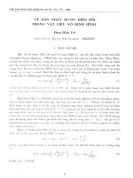 DSpace at VNU: Về dẫn nhảy bước biến đổi trong vật liệu vô định hình