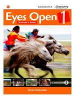 eyes open 1 teachers book 