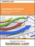 DSpace at VNU: Quantitative Analysis: Algebra with a Business Perspective