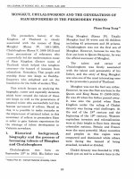 DSpace at VNU: Mongkut, chulalongkorn and the generations of siam reformers in the premodern period