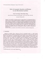 DSpace at VNU: Role of energetic disorder on diffusion in one-dimensional systems