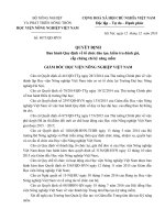 Quyết định về việc Ban hành Quy định về tổ chức đào tạo, kiểm tra đánh giá, cấp chứng chỉ kỹ năng mềm