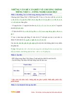 nhung van de can biet ve chuong trinh tieng viet lop 1