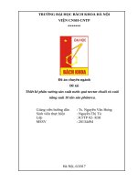 Thiết kế phân xưởng sản xuất nước quả nectar chuối và xoài  năng suất 10 tấn sản phẩm/ca.