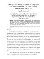 DSpace at VNU: Đánh giá chất lượng sản phẩm oxi hoá stiren và hoạt tính xúc tác LaCeMeO 3 bằng phương pháp sắc ký khí