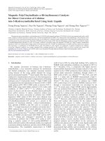 DSpace at VNU: Magnetic Poly(Vinylsulfonic-co-Divinylbenzene) Catalysts for Direct Conversion of Cellulose into 5-Hydroxymethylfurfural Using Ionic Liquids
