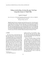 DSpace at VNU: Những truyền thống văn hóa dân gian Việt Nam trong kiểu truyện về Thánh Mẫu