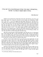 DSpace at VNU: Ứng xử của người dao vùng Tây Bắc với rừng, nước và phát triển bền vững