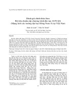 DSpace at VNU: Đánh giá chính thức theo Bộ tiêu chuẩn cấp chương trình đào tạo AUN-QA (Mạng lưới các trường đại học Đông Nam Á) tại Việt Nam
