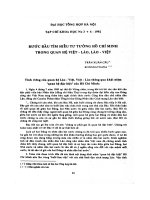 DSpace at VNU: Bước đầu tìm hiểu tư tưởng Hồ Chí Minh trong quan hệ Việt - Lào, Lào - Việt