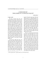 DSpace at VNU: Cá tính ngôn ngữ trong nghiên cứu và giảng dạy ngoại ngữ