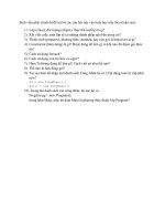 Lý thuyết Lập trình Hướng đối tượng - Võ Tấn Dũng (votandung) CacCauHoi