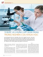 DSpace at VNU: 10 bước và 3 phẩm chất quan trọng trong nghiên cứu khoa học