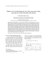 DSpace at VNU: Nghiên cứu các tình huống dạy học Toán trong môi trường máy tính bỏ túi nhờ một phần mềm giả lập