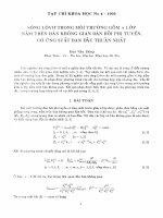 DSpace at VNU: Sóng lôvơ trong môi trường gồm N lớp nằm trên bán không gian đàn hồi phi tuyến, có ứng suất ban đầu thuần nhất