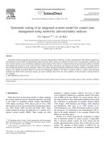 DSpace at VNU: Systematic testing of an integrated systems model for coastal zone management using sensitivity and uncertainty analyses
