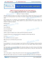 Đề xuất một giải pháp  Khởi động tiếng anh