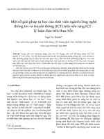 DSpace at VNU: Một số giải pháp tự học của sinh viên ngành công nghệ thông tin và truyền thông (ICT) trên nền tảng ICT - lý luận dựa trên thực tiễn