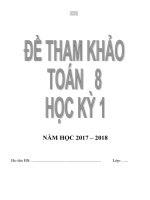 Bộ đề toán 8 học kì 1