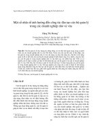 DSpace at VNU: Một số nhân tố ảnh hưởng đến công tác đào tạo cán bộ quản lý trong các doanh nghiệp nhỏ và vừa