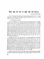 DSpace at VNU: Ngôn ngữ văn hóa và ngôn ngữ văn chương