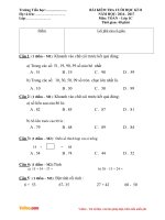 de thi hoc ki 2 mon toan lop 1 theo Thong tu 22 nam 2016 2017