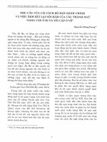 DSpace at VNU: Nhu cầu cải cách bộ máy hành chính và việc xem xét lại nội hàm của câu thành ngữ 