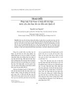 DSpace at VNU: Pháp luật Việt Nam vềbiến đổi khí hậu trước yêu cầu thực thi các điều ước Quốc tế