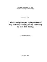 DSpace at VNU: Thiết kế mô phỏng hệ thống OFDM có máy thu chuyển động tốc độ cao dùng ký hiệu dẫn đường