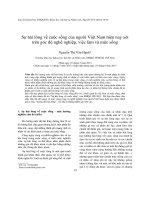 DSpace at VNU: Sự hài lòng về cuộc sống của người Việt Nam hiện nay xét trên góc độ nghề nghiệp, việc làm và mức sống