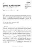 DSpace at VNU: A study on the application of hedge algebras to active fuzzy control of a seism-excited structure