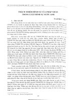 DSpace at VNU: Trách nhiệm hình sự của pháp nhân trong luật hình sự nước Anh