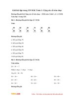 giai bai tap trang 129 sgk toan 1 cong cac so tron chuc moi