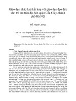 DSpace at VNU: Giáo dục pháp luật kết hợp với giáo dục đạo đức cho trẻ em trên địa bàn quận Cầu Giấy, thành phố Hà Nội