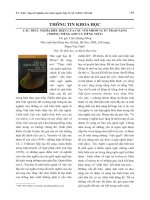 DSpace at VNU: CẤU TRÚC NGHĨA BIỂU HIỆN CỦA CÂU VỚI NHÓM VỊ TỪ TRAO TẶNG (TRONG TIẾNG ANH VÀ TIẾNG VIỆT) Tác giả: Lâm Quang Đông Nhà xuất bản Khoa học Xã hội, Hà Nội, 2008, 264 trang