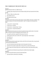 TRẮC NGHIỆM QUẢN TRỊ NGUỒN NHÂN lực 