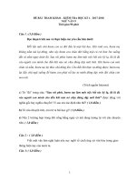 ĐỀ THAM KHẢO kiểm tra học kì 1 ngữ văn 9