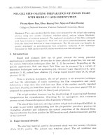 DSpace at VNU: Sol-gel spin-coating preparation of Zno:In films with highly C-axis orientation