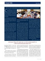 DSpace at VNU: Hội nghị tổng kết năm học và tập huấn nghiệp vụ công đoàn ĐHQGHN năm 2015