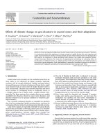 DSpace at VNU: Effects of climate change on geo-disasters in coastal zones and their adaptation