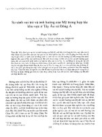 DSpace at VNU: So sánh vai trò và ảnh hưởng của Mỹ trong hợp tác khu vực ở Tây Âu và Đông Á