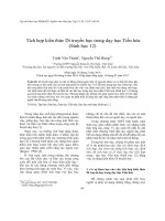 DSpace at VNU: Tích hợp kiến thức Di truyền học trong dạy học Tiến hóa (Sinh học 12)