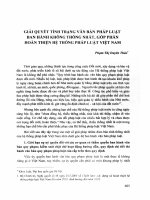 DSpace at VNU: Giải quyết tình trạng văn bản pháp luật ban hành không thống nhất, góp phần hoàn thiện hệ thống pháp luật Việt Nam