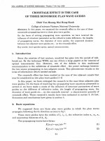 DSpace at VNU: Crosstalk effect in the case of three monomode plan wave guides