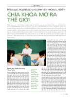 DSpace at VNU: 211_Năng lực ngoại ngữ cho sinh viên không chuyên - Chìa khóa mở ra thế giới