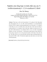 DSpace at VNU: Nghiên cứu tổng hợp và tính chất của các 5-isothioxianatoaryl--1,3,4-oxadiazol-2-thiol