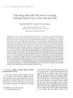 DSpace at VNU: Xây dựng pháp luật Việt Nam về sử dụng khoảng không vũ trụ vì mục đích hòa bình