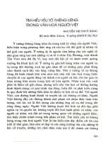 DSpace at VNU: Tìm hiểu yếu tố thiêng liêng trong văn hóa người Việt