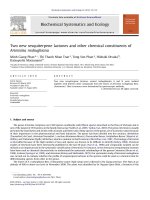 DSpace at VNU: Two new sesquiterpene lactones and other chemical constituents of Artemisia roxbughiana