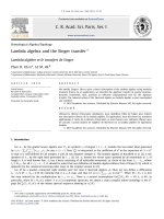 DSpace at VNU: Lambda algebra and the Singer transfer